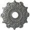 Ekena Millwork Preston Ceiling Medallion (Fits Canopies up to 4"), Hand-Painted Silver, 17 1/2"OD x 4"ID x 1"P CM17PRSLS - alternate 1